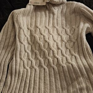 New Irish Fisherman Cream Cable-Knit Women's Sweater